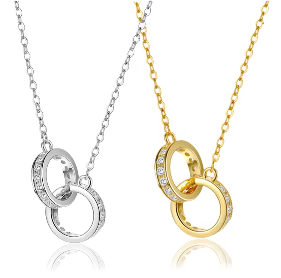 Eternal Eclipse Interlocking Ring Necklace