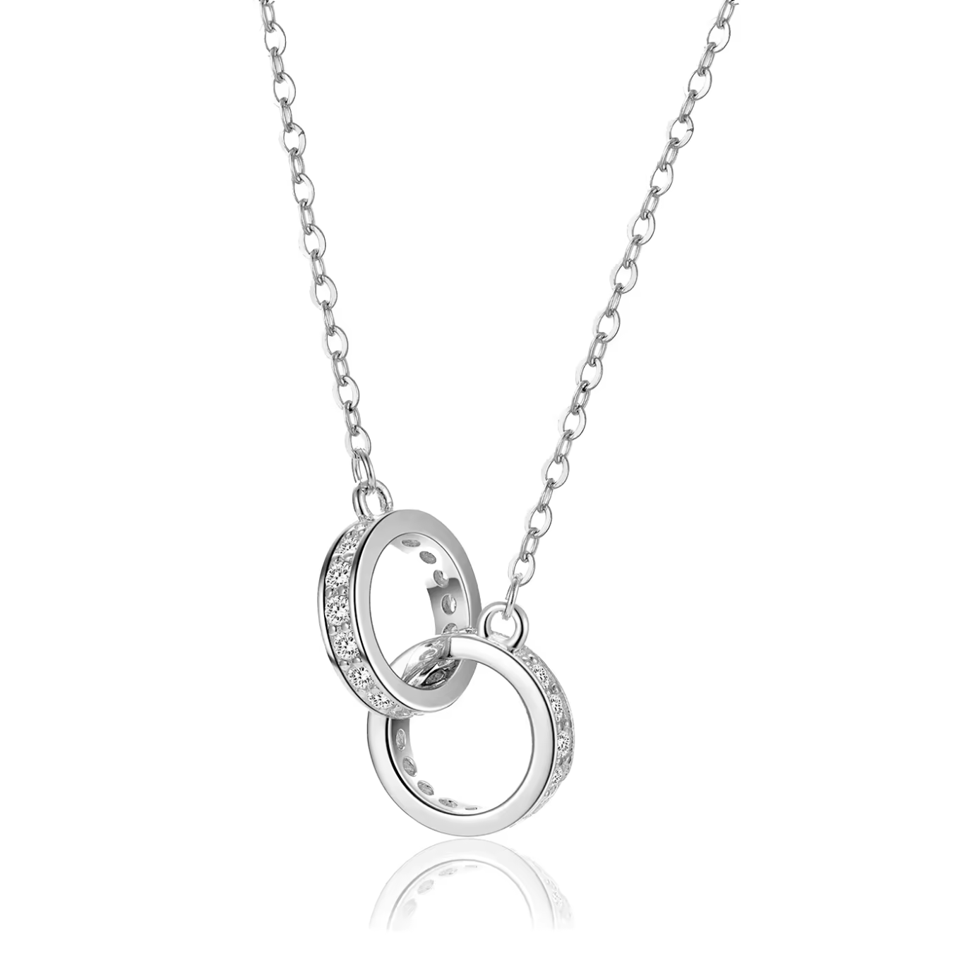 Eternal Eclipse Interlocking Ring Necklace