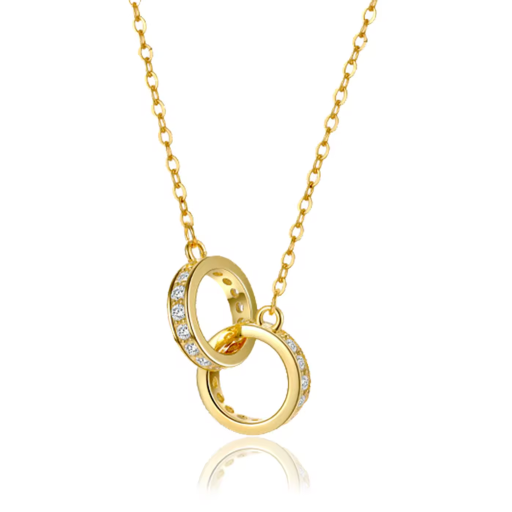 Eternal Eclipse Interlocking Ring Necklace