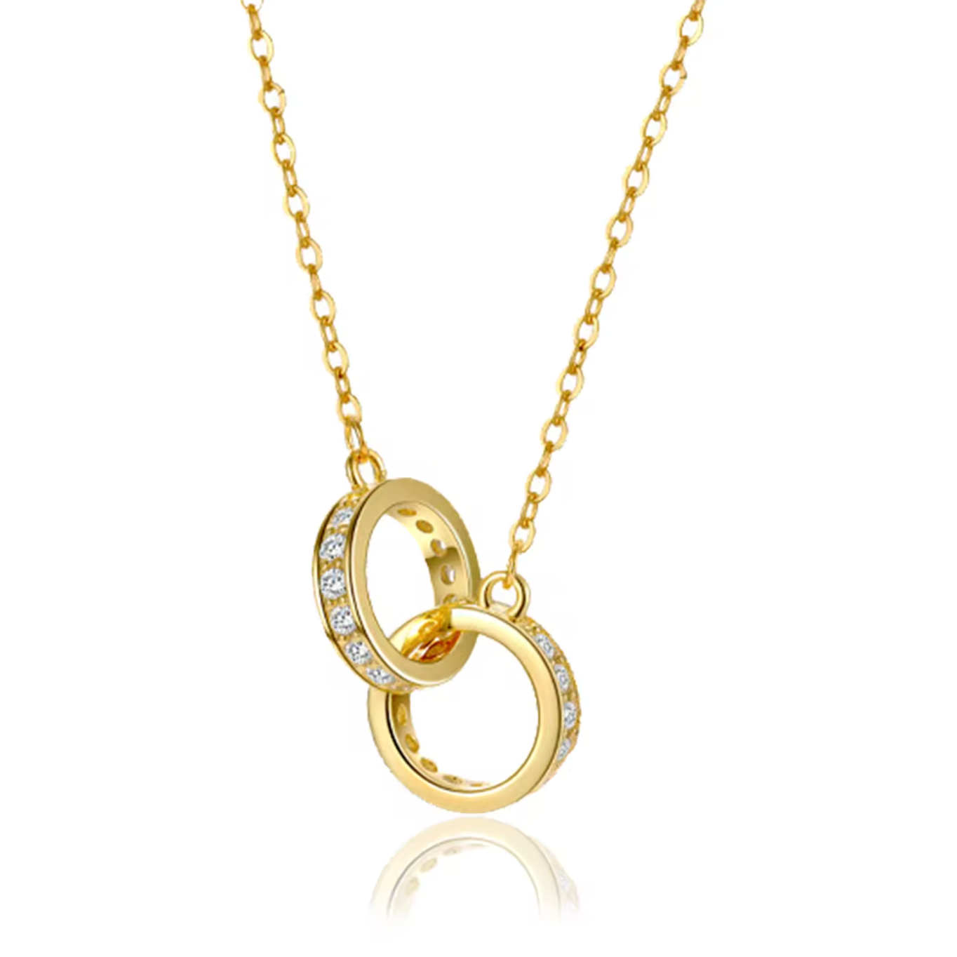 Eternal Eclipse Interlocking Ring Necklace