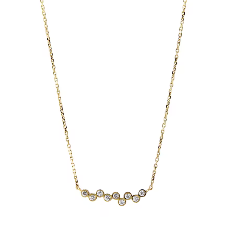 Astral Dewdrop Gradient Crystal Necklace