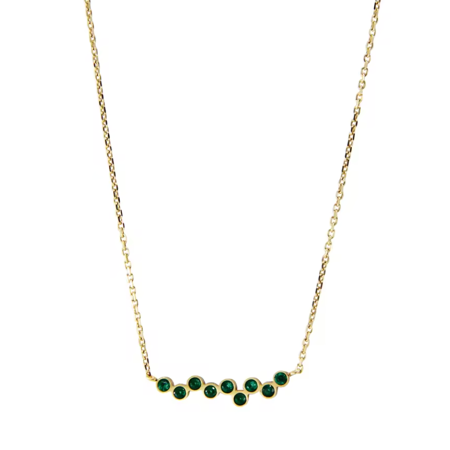 Astral Dewdrop Gradient Crystal Necklace