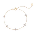Four-Leaf Clover Zircon Bracelet